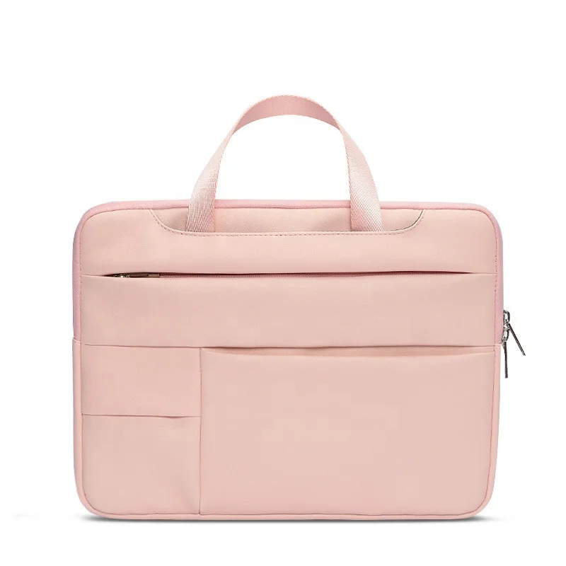

11.6 Inch Travel Outdoor Custom Logo Briefcase Laptop Bag for Women, Gray, navy, creamy, pink