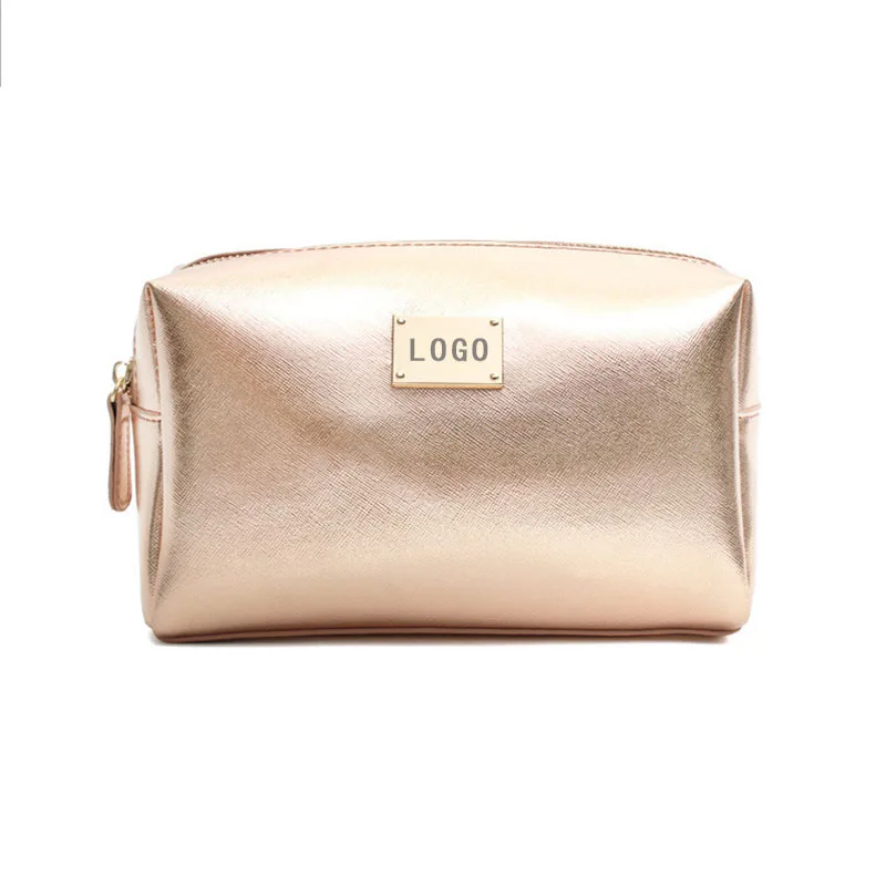 

Custom Logo Fashion Women Travel Leather Makeup Pouch Bag Gold Silver Shiny PU Cosmetic Bag For Ladies, Silver,gold,rose gold