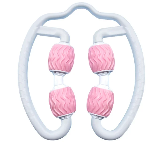 
2020 Best selling neck massage tools hand massager roller ball body roll fitness equipment 4 abs roller wheel 