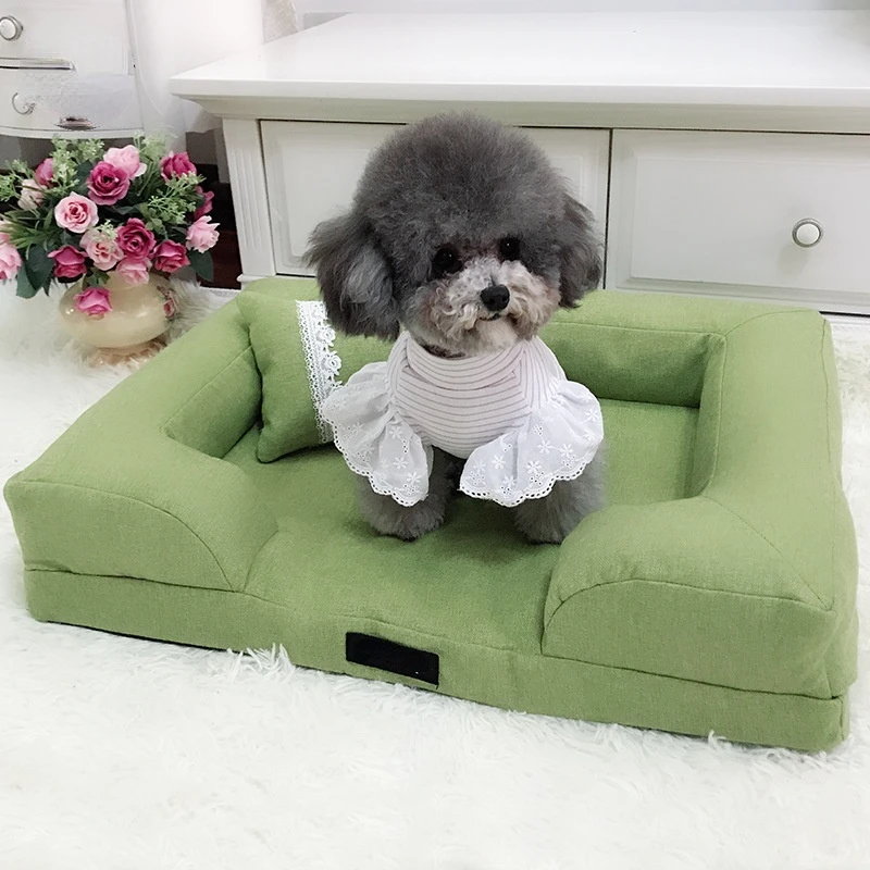 

Joyfamily Dropshipping Removable Washable Dog Sofa Kennel Small Pet Sofa, 8 color or custom color