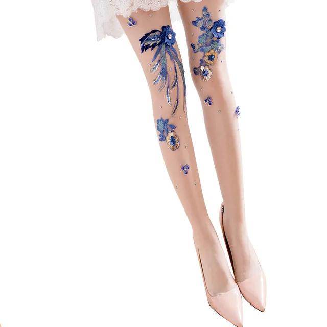 

Women luxury tights pantyhose party girls fashionable stockings, Multi colors