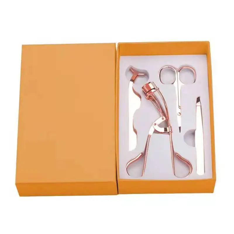 

Best Seller Eyelash Tweezer Scissors Electrophoretic Rose Gold Lash Curling False Eyelash Clip