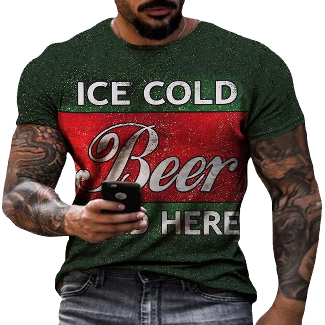 

Vintage Graphic Printing Retro Pattern T-shirt Men Brazzers Camisetas Casuales Polyester Fashion Women 3D Tshirt