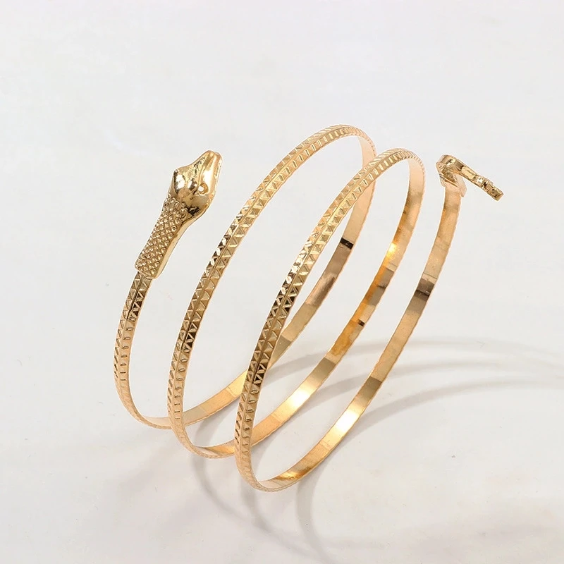 

Hot Sale Bracelet Snake Spiral Upper Arm Cuff Armlet Armband Bangle Jewelry For Women