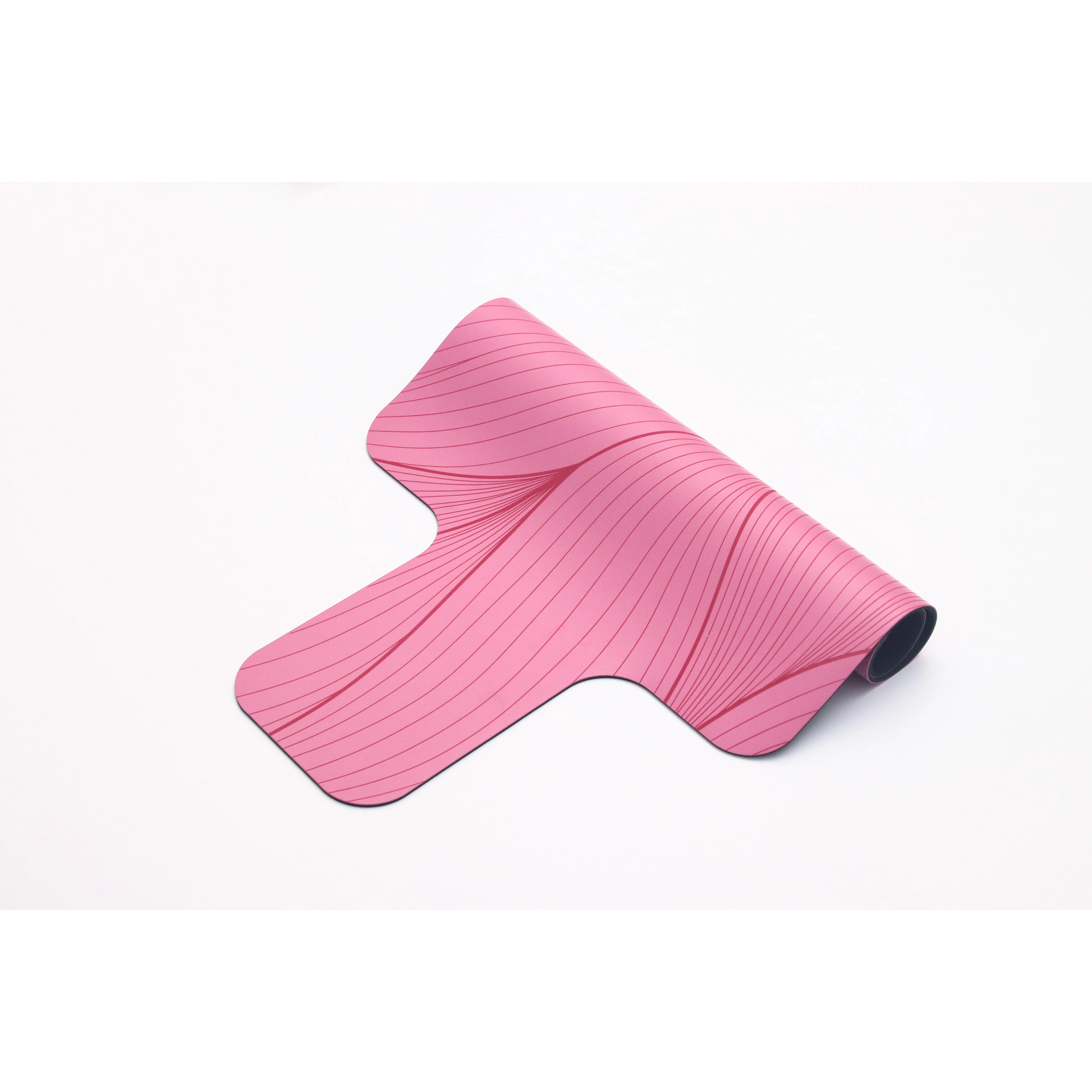 New Eco-friendly Pilates Reformer Mat Suede Rubber Bed with Non-slip Carved PU Core Natural Rubber Protection Equipment for Yoga