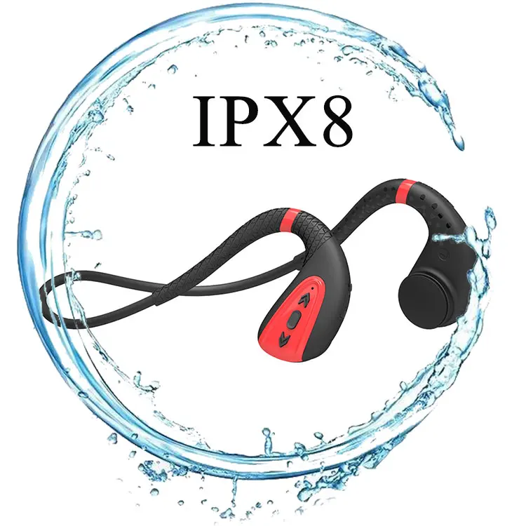 

Portable Sports Running Blue Tooth Earphone Custom Logo Handsfree Stereo Earhook TWS Wireless Bluetooth IPX8 Waterproof Earbuds, Grey, blue