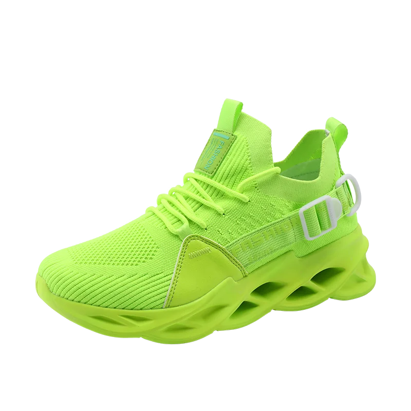 

New fashion design Autumn winter leather knife blade cross - border hot style blade flying woven casual sport shoes sneaker
