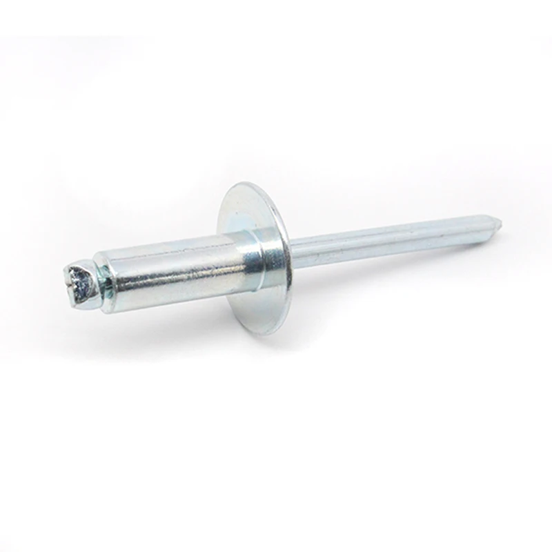 Large Flange Aluminum Blind Rivet Selfplugging Open End Decorating