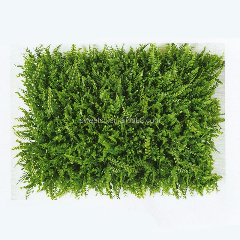 

Eco-friendly Artificial Plant Fence Panel Wall Artificial boxwood plant wall Covering for Gadern Decoration, Green