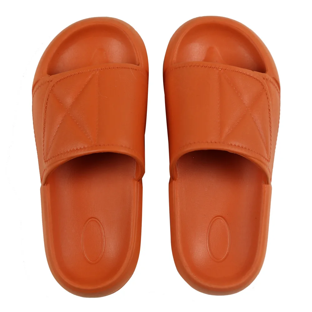 

High quality custom logo lovers anti slip thick bottom indoor slippers female male bathroom pure color slippers, As picture