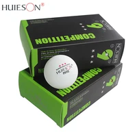 

HUIESON Cheap Celluloid 40mm Custom Printed 3 Stars White Ping Pong Table Tennis Ball