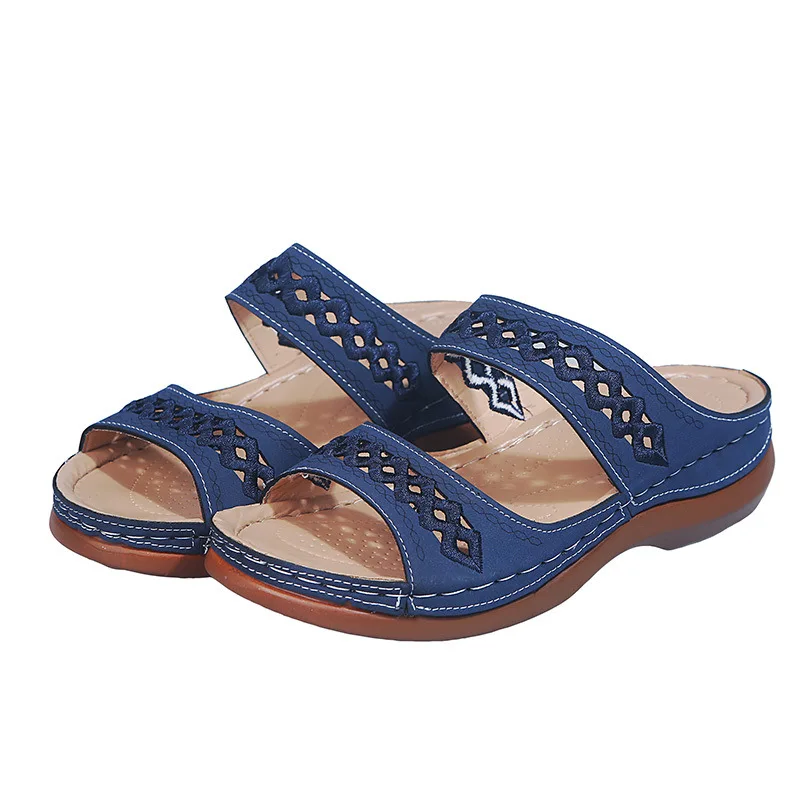 

2021 New arrival women's sandals slip-on women wedge shoes sandals for mother and daughter, As picture