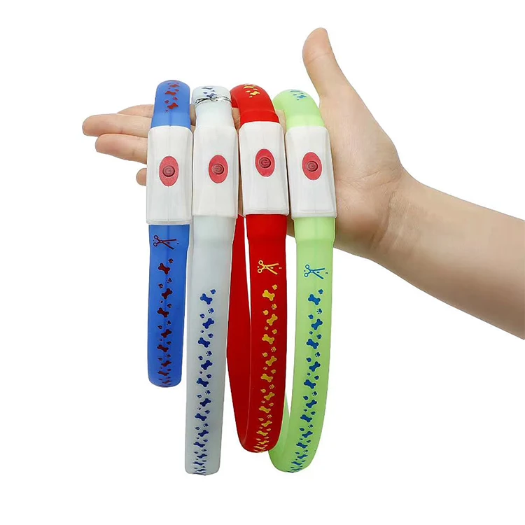 

Rechargeable Rolled LED Dog Collar With Tracking
