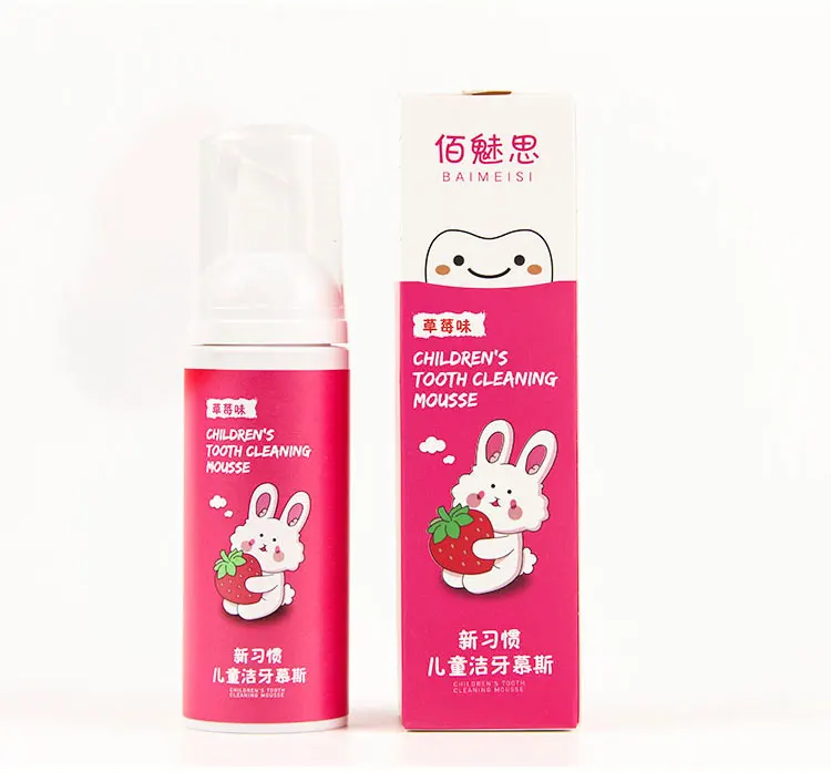 

Wholesale Private Label Kids Organic Toothpaste Children Mousse Foam Toothpaste For Kids