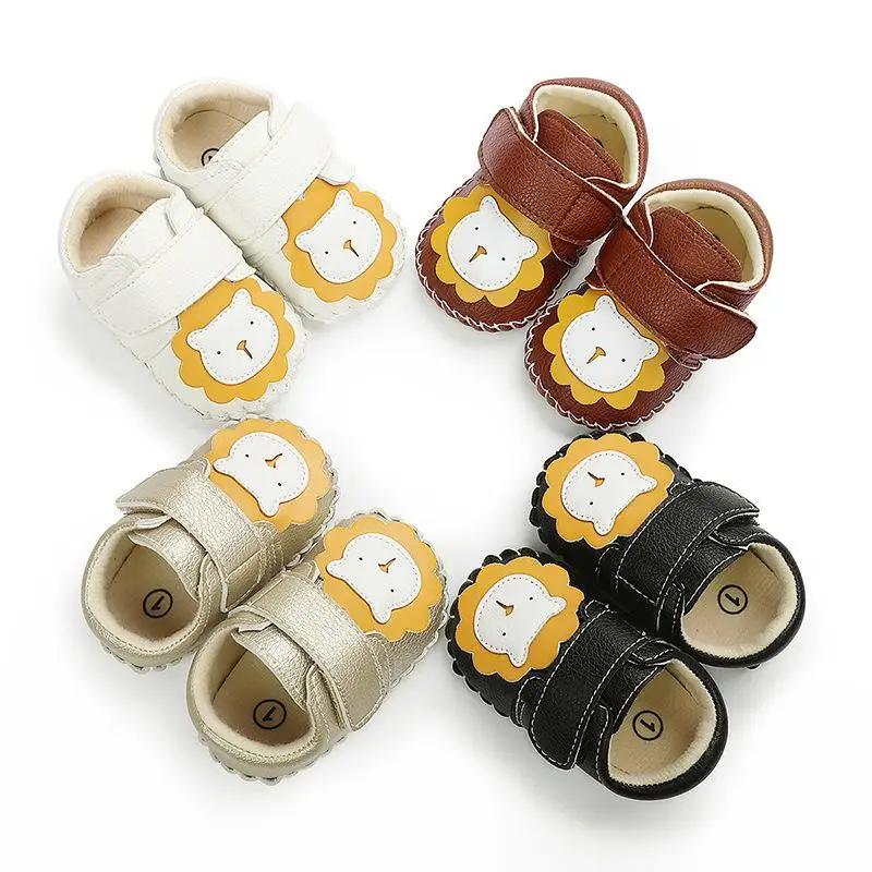 

High quality baby Infant rubber casual shoes first cute lion animal prints indoor baby toddler shoes, Picture shows