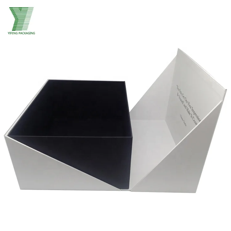 

Yifeng custom printed shoe box/ shoes packaging box / custom foldable box printing manufacturer apparel clothing large box