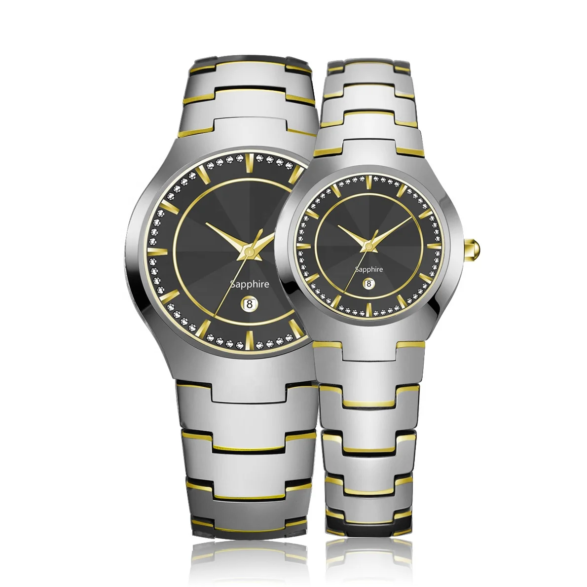 

Custom Gold Quartz Tungsten Watch Men Women Wristwatches