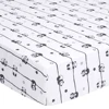 Lesser panda printed microfiber crib sheets baby bed sets linen cot sheet