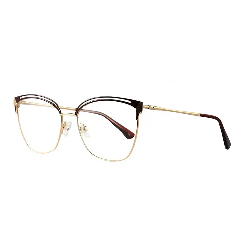 

2021 New Arrival Ladies Designer Metal Frames Optical Women Fashion Frames Glasses Optical Eyewear