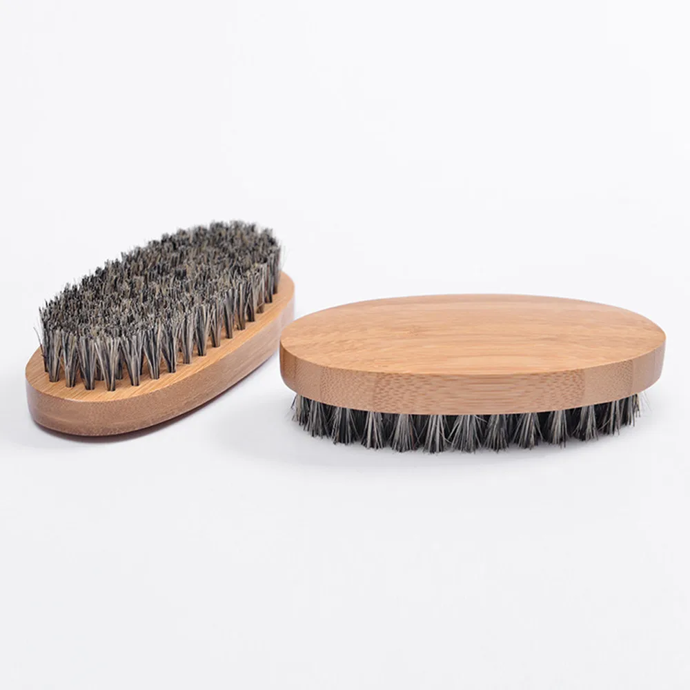 
Natural Boar Bristle Beard Brush For Men Bamboo Face Massage That Works Wonders To Comb Beards and Mustache Drop Shipping 
