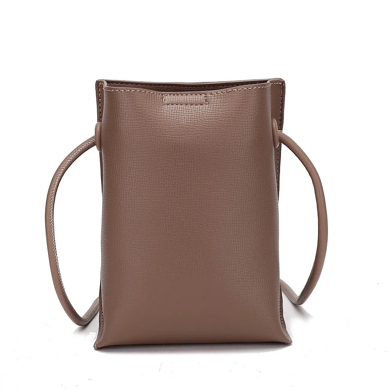 

New Arrival Vertical Leather Crossbody Phone Bag Mini Sling Bag For Women Crossbody Mobile Bag, 6 colors