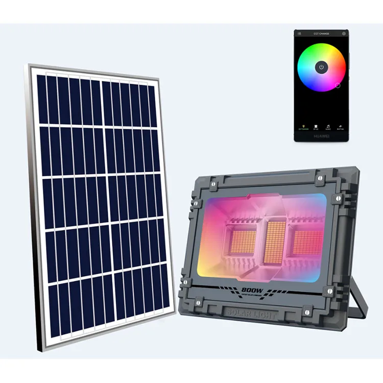 

Guaranteed high standard brightness aluminum shell solar rgb flood light with remote control