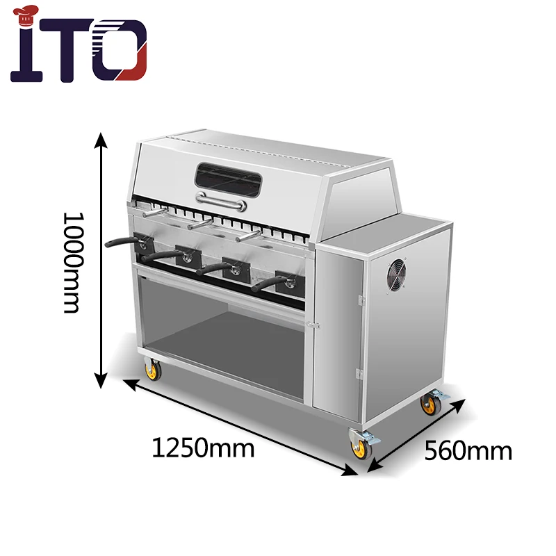 barbeque charcoal grill machine