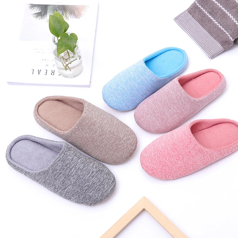 

Winter Indoor House Plush Soft Cotton Non-slip Floor Shoes Home Slippers Women Slides For Bedroom