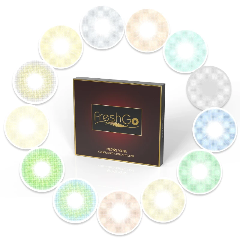 

Free Shipping Freshgo Hidrocor Most Natural Colored Contact Lenses Magic Color Soft Contact Lens with Prescription Power