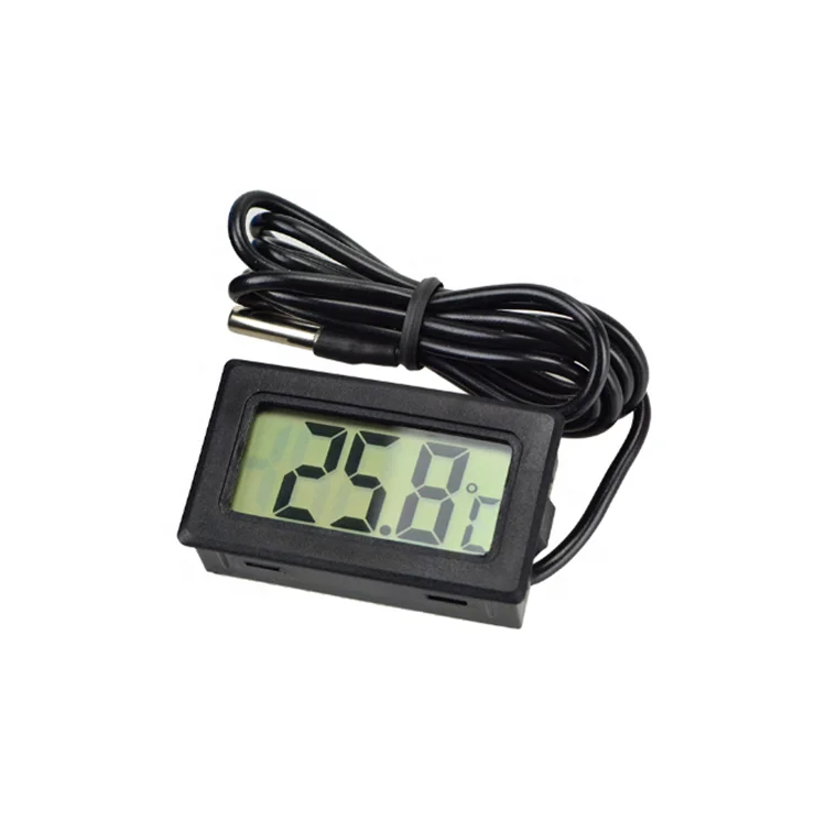 1PCS Mini digitale LCD Car Frigorifero Incubatore Fish Tank Meter Gauge Termometro 
