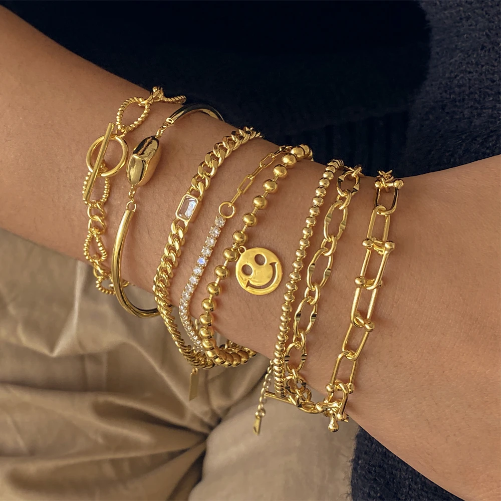 

Dylam 2021 Fashion Bracelet Adjustable Women's Decoration Plated Customization Jewelry Solid 925 Sterling Silver Chain Bracelets