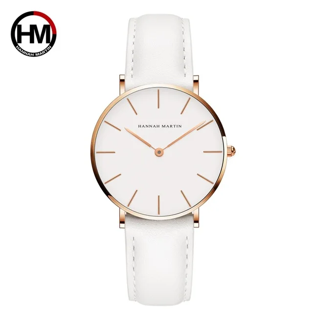 

Hannah Martin CB36 Stylish ladies quartz wristwatch simple dial waterproof brand fashion dress watch for women