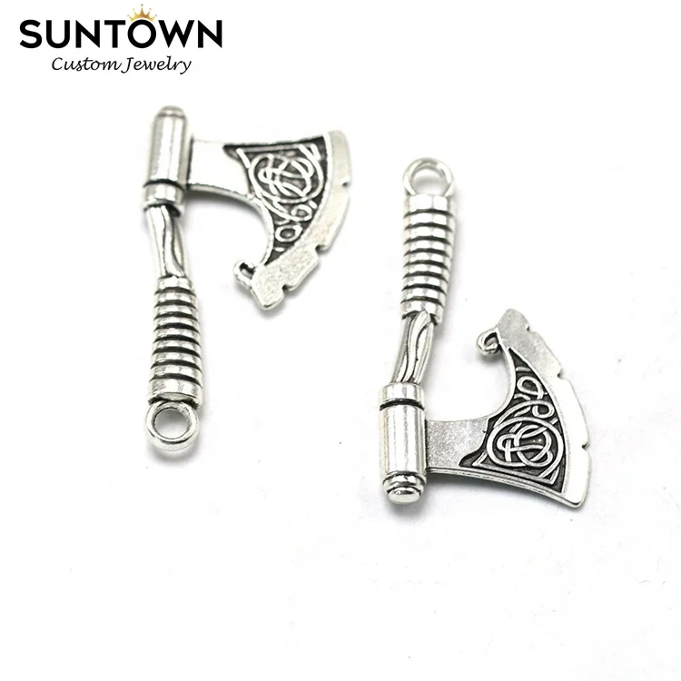 

Suntown Hip Hop Designer Charms Alloy Jewelry Ax Pendant Axe Jewellery Personalized Pendant Charms for Necklace Bracelet Making