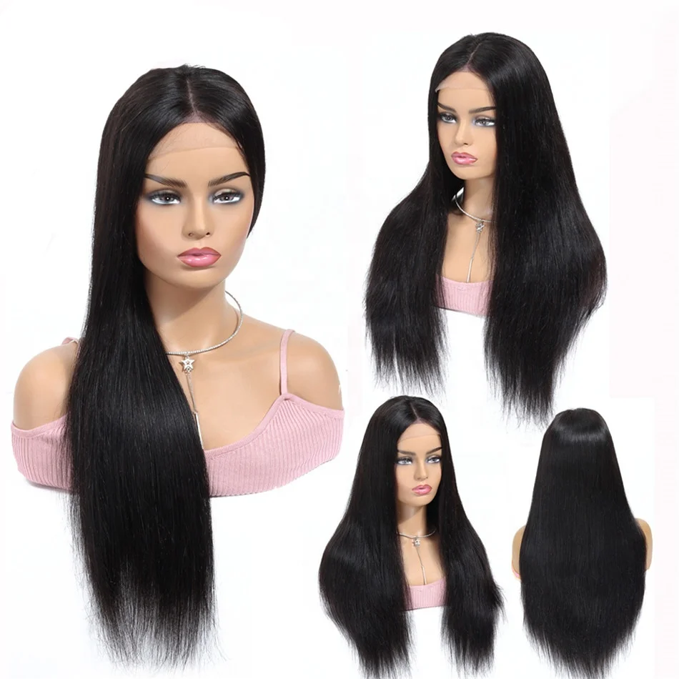 

150 180 Density HD Full Lace Human Hair Wigs for Black Women Wholesale Brazilian Virgin Hair Transparent Lace Front Wig