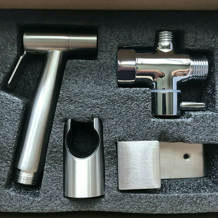 America Handheld Toilet Bidet Drillfree Bracket Self Cleaning Kit