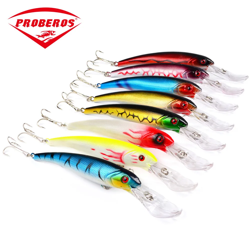 

1Pc 3D Eyes Fishing Lures Hard Bait Fishing Trolling Wobblers 170mm/28.7g Isca Artificial Floating Boat Gamefish Bait Tackle