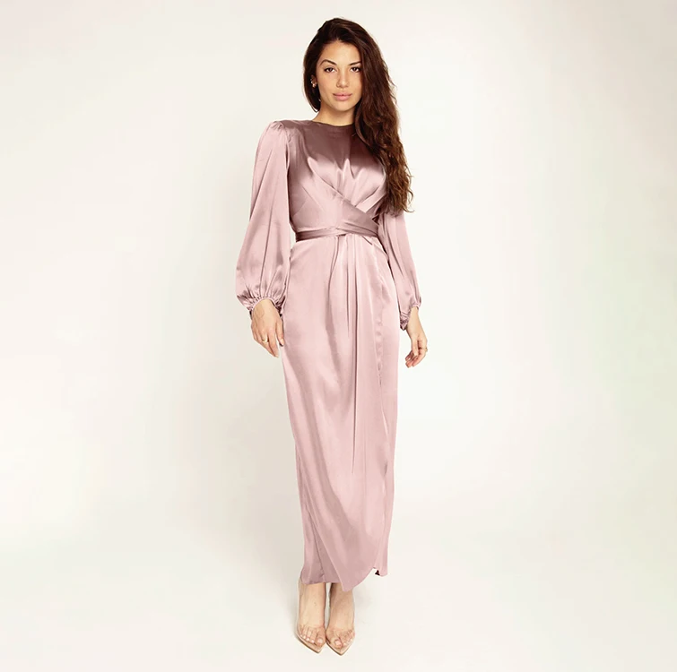 

Fashion Long Sleeve Design Dubai Dress Kaftan Islamic Abaya Dubai Muslim Dresses For Women, Picture