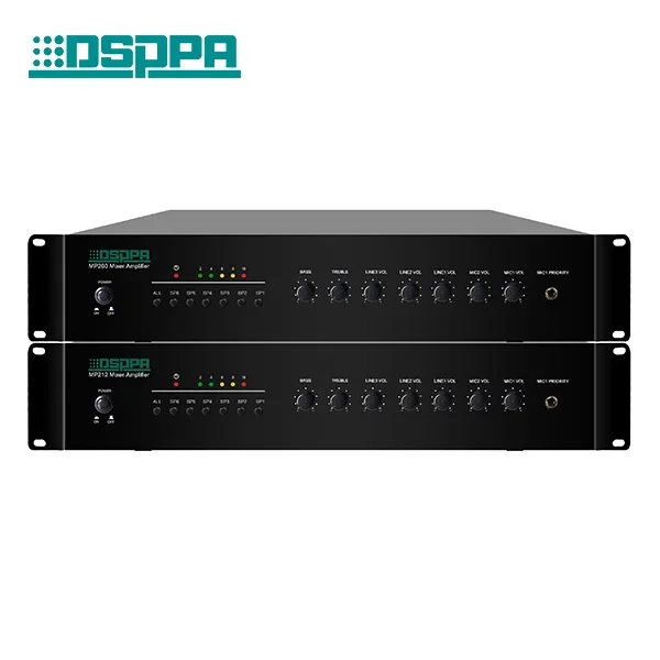 60w 120w 6 Zones Mixer Amplifier With Audio Input Mixer Amplifier With