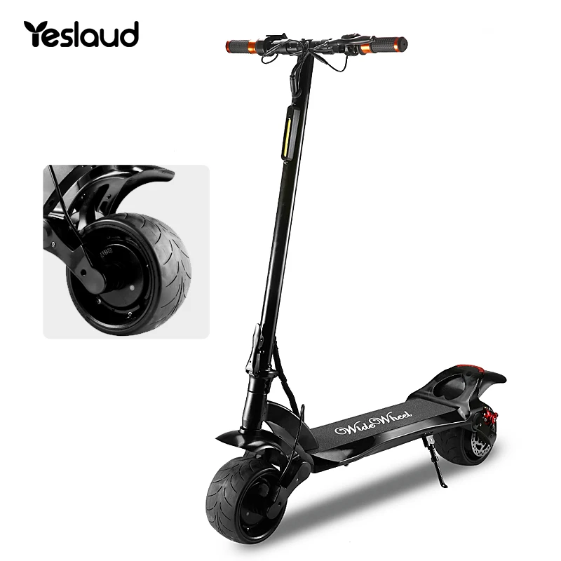 

New design 48v 500w dual motor electric scooter 9 inch fast electric skateboard Eu rueda ancha