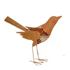 rust garden decoration metal bird