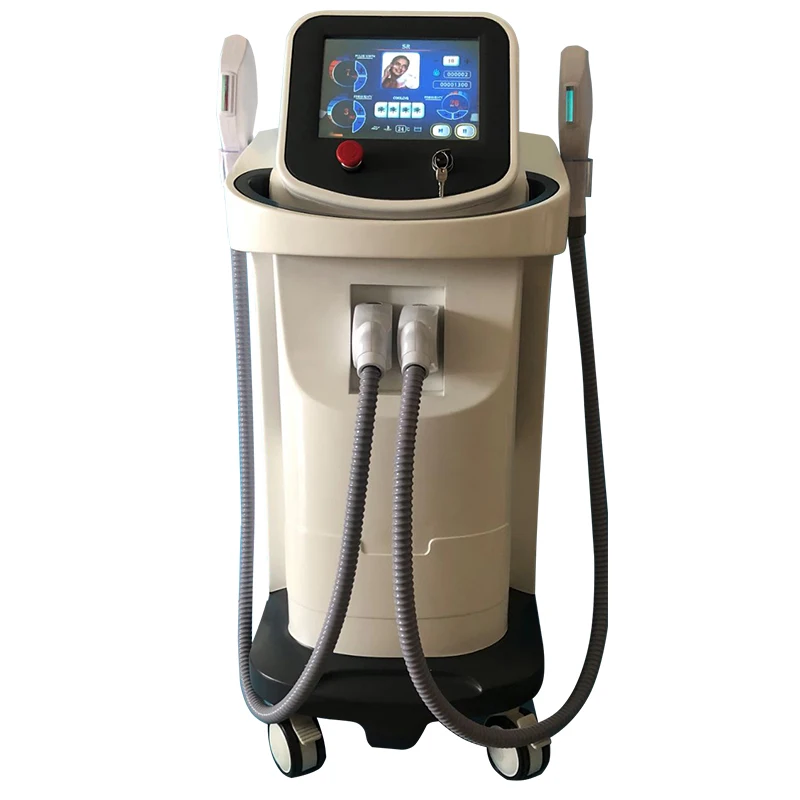 

High efficiency IPL hair removal light SHR OPT DPL fast hair removal Facial lifting Machine, White