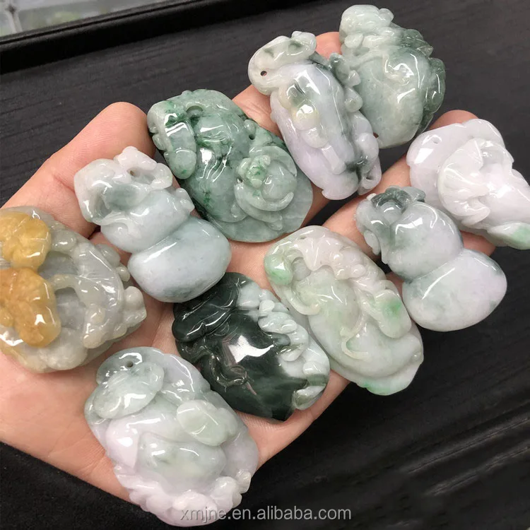 

Myanmar A cargo jade pendant jade craft carving large miscellaneous pendant jewelry loose ornaments wholesale manufacturers