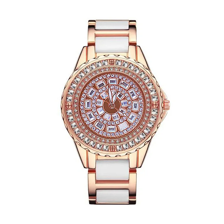 

Diamond Watches Women Famous Brand Ceramic Women Wrist Watches Ladies Stainless Steel Cover Female Clock Relogio Feminino