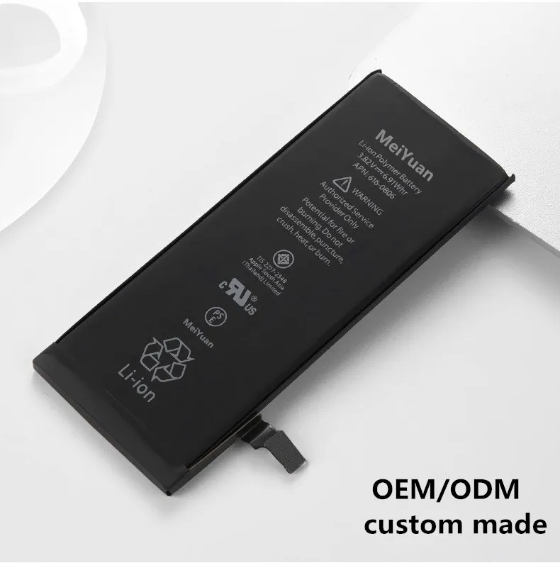 
6SP Hot Selling Product CE FCC ROHS PSE Polymer mobile phone battery 0 cycles 100% capacity OEM / ODM customized 6SP 