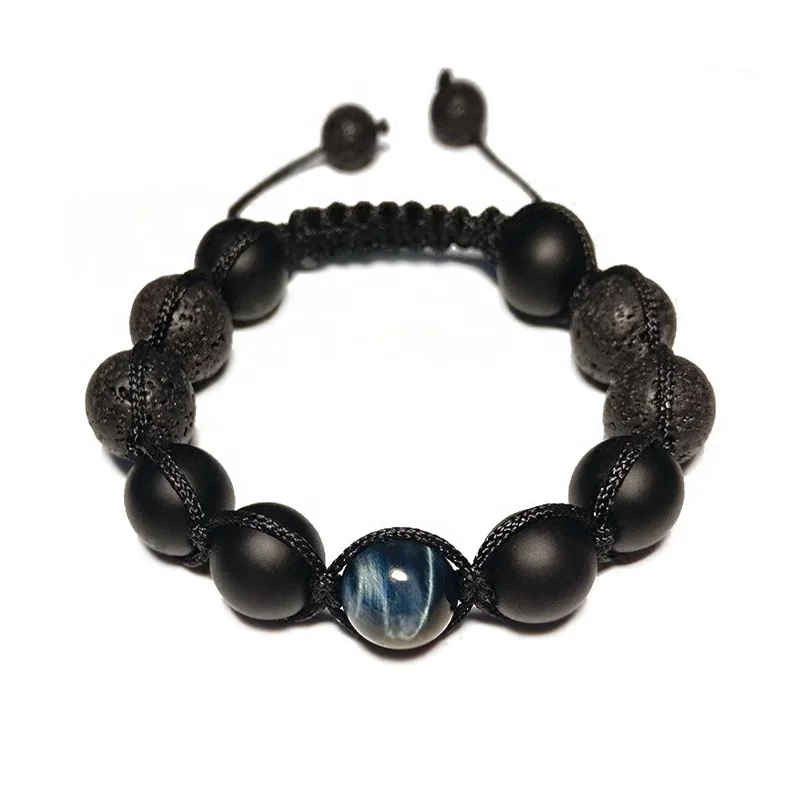 

European and American Hot volcanic stone Tiger Eye bracelet bracelets temperament Fashion Jewelry Factory Direct, Black color