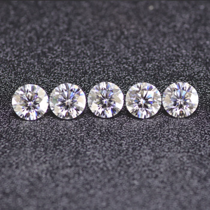 

Round brilliant cut 3mm EF color VVS clarity loose moissanite diamond price per carat wholesale