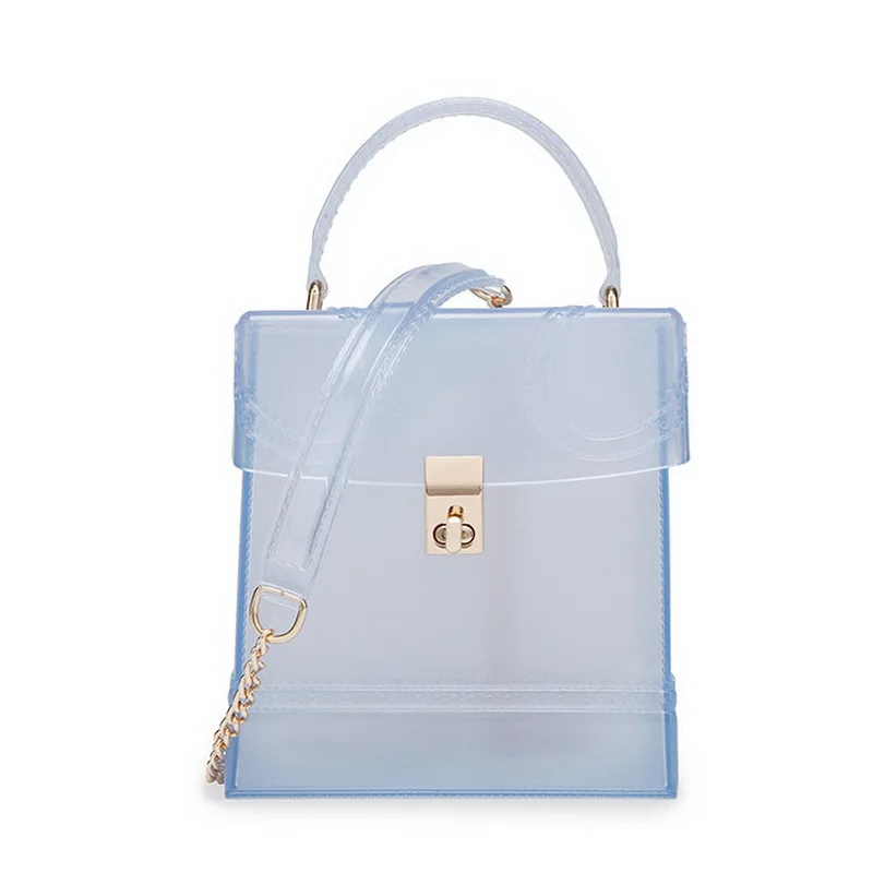 

High quality ladies handbag jelly transparent crossbody shoulder bag