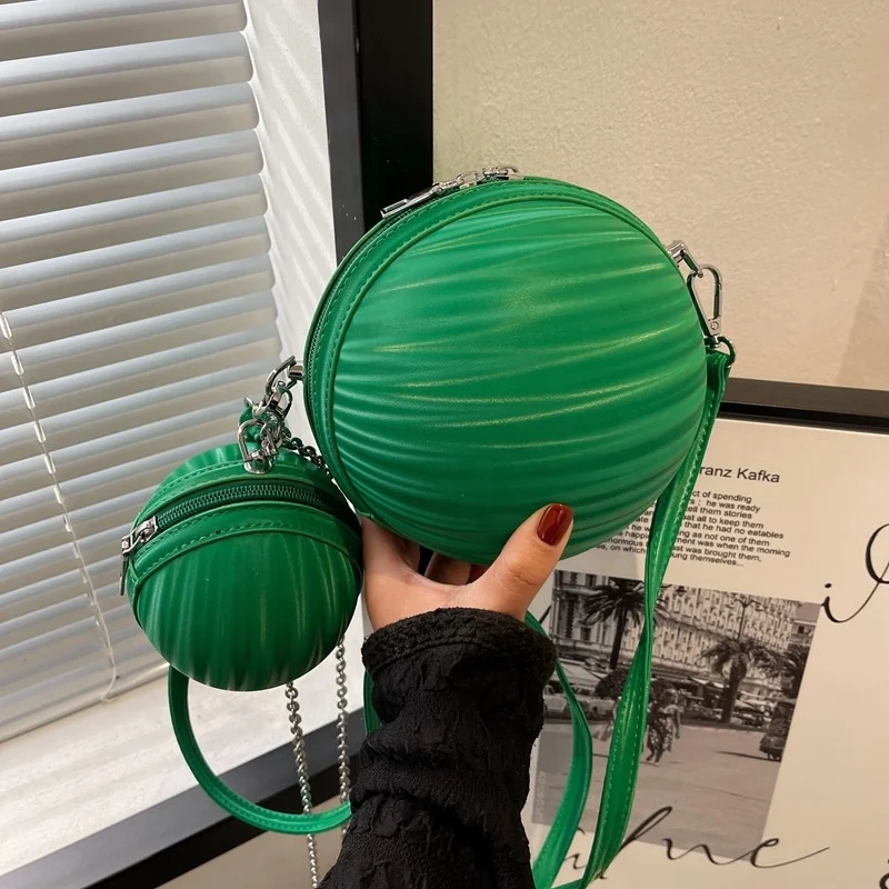 

2022 New Hot Selling Drop Shipping Cross Shoulder Small Jelly Purse Bag Women Mini Shoulder Handbags Women PU Leather Ball Bag
