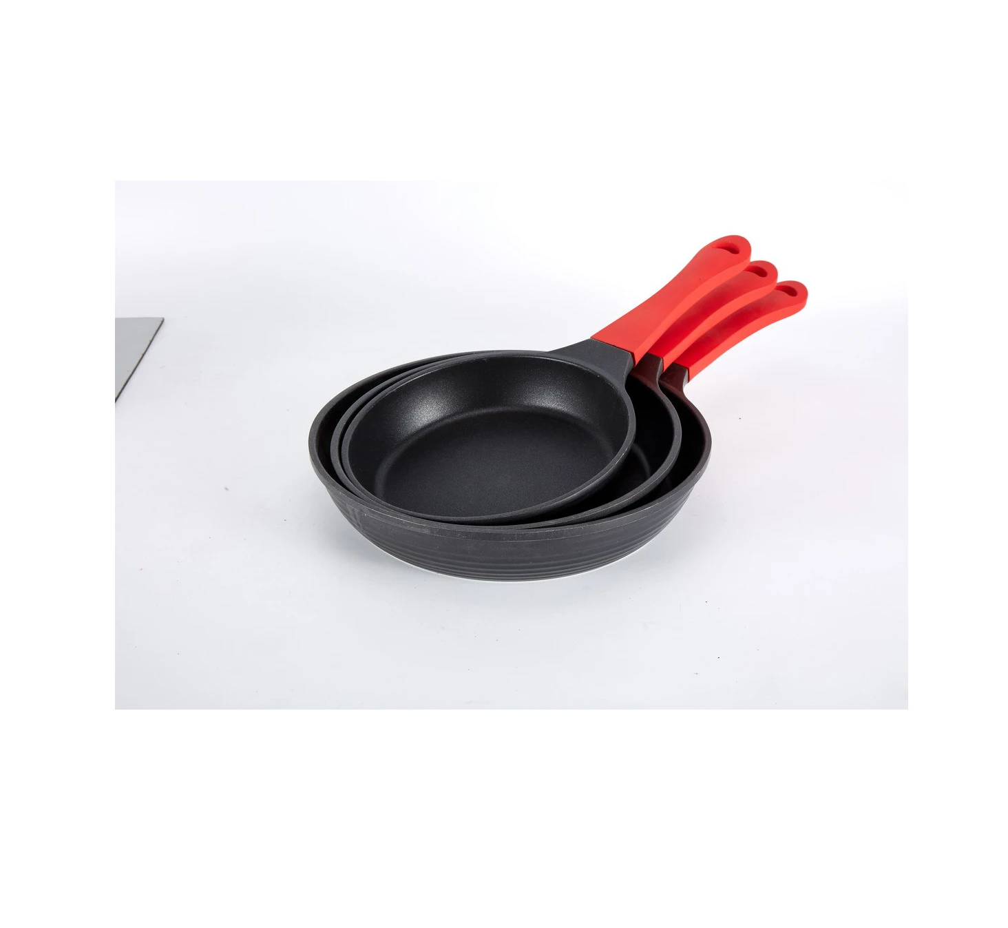 

cast aluminum multipurpose cookware set woks non-stick deep egg granite frying pan, Customized color