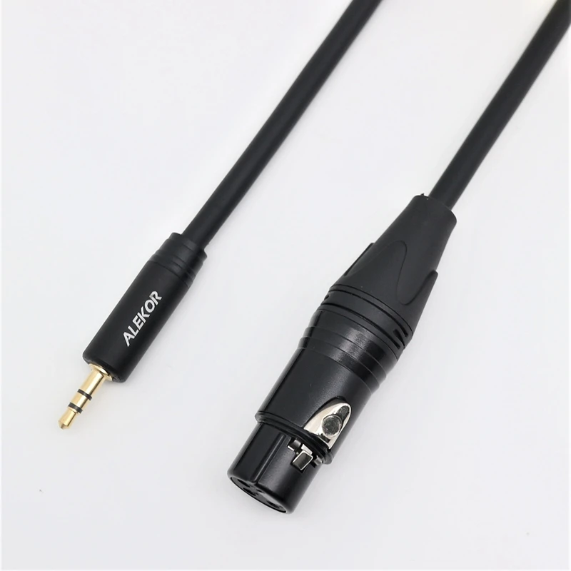 

audio cable black aluminum shell series XLR DC6.35 DC3.5 RCA black aluminum shell series audio cable products